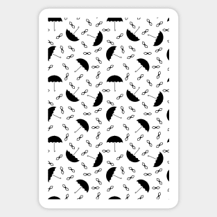 umbrellas and face masks Sticker